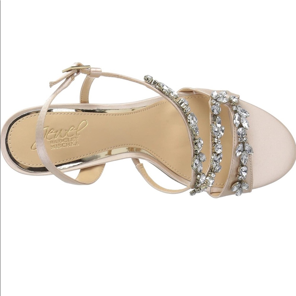 Jewell Badgley Mischka ganet asimetrycal champagne - Picture 5 of 12